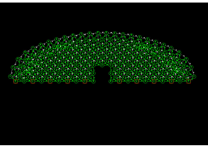 临汾锡林浩特91跨，1000米长干煤棚网架设计